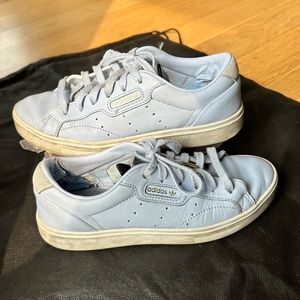 adidas Sleek Periwinkle leather sneakers in Size US 5.5